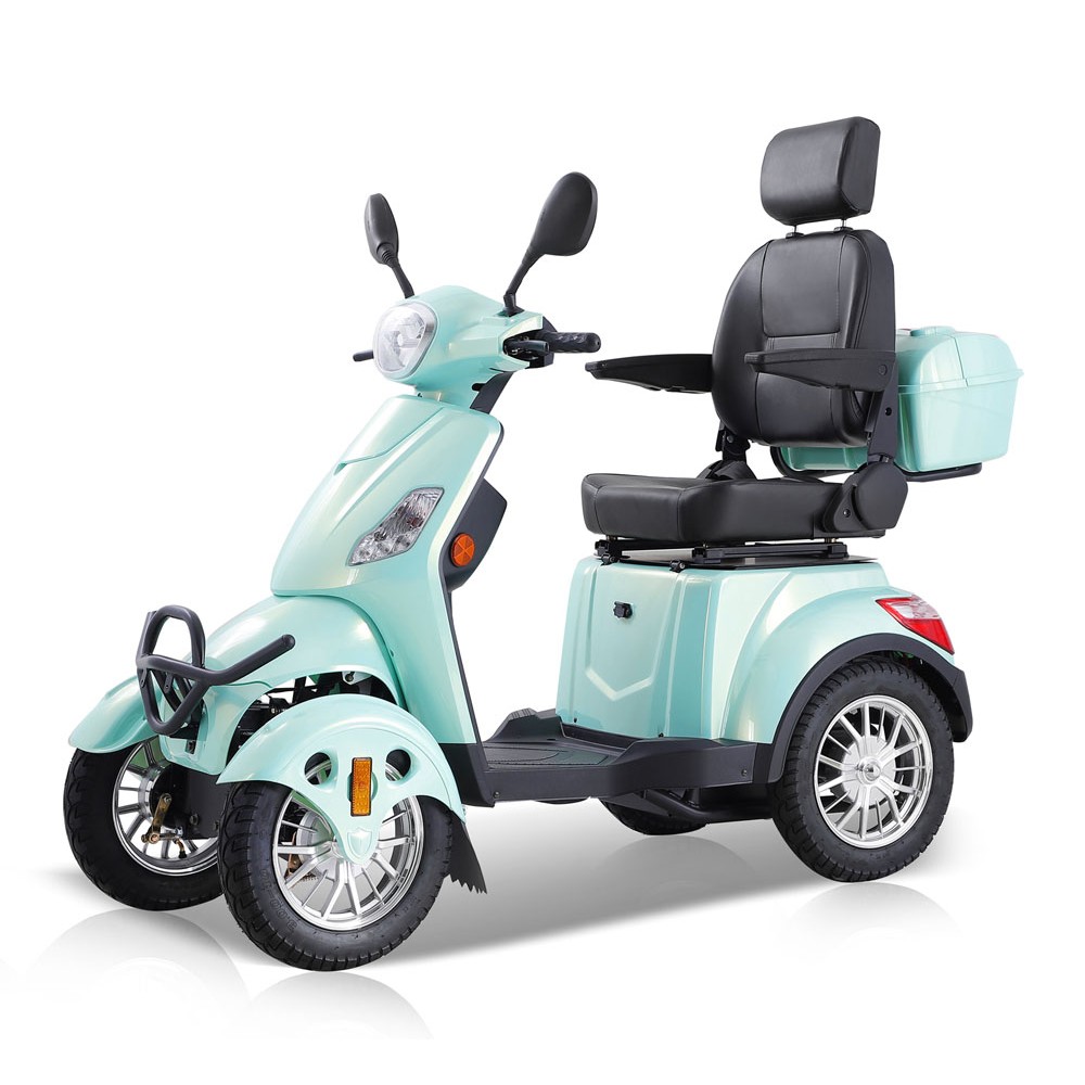 ZVGREEN XL-4L Green Electric 4-Wheel Mobility Scooter